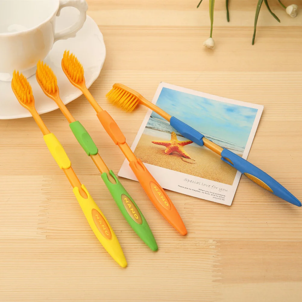 

4pcs/pack and Bristles Toothbrush for Deeply Cleaning Toothbrushes Soft Toothbrush Pack