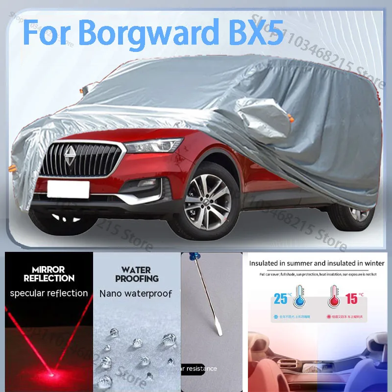 

For Borgward BX5 Full Car cover with UV protection and Winter Insulation roles,Rainproof,Snowproof Ati-frost properties.