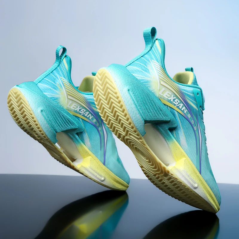Parent-child high-quality sports shoes four season soft sole anti-slip racing running shoe men's light breathable speed sneakers