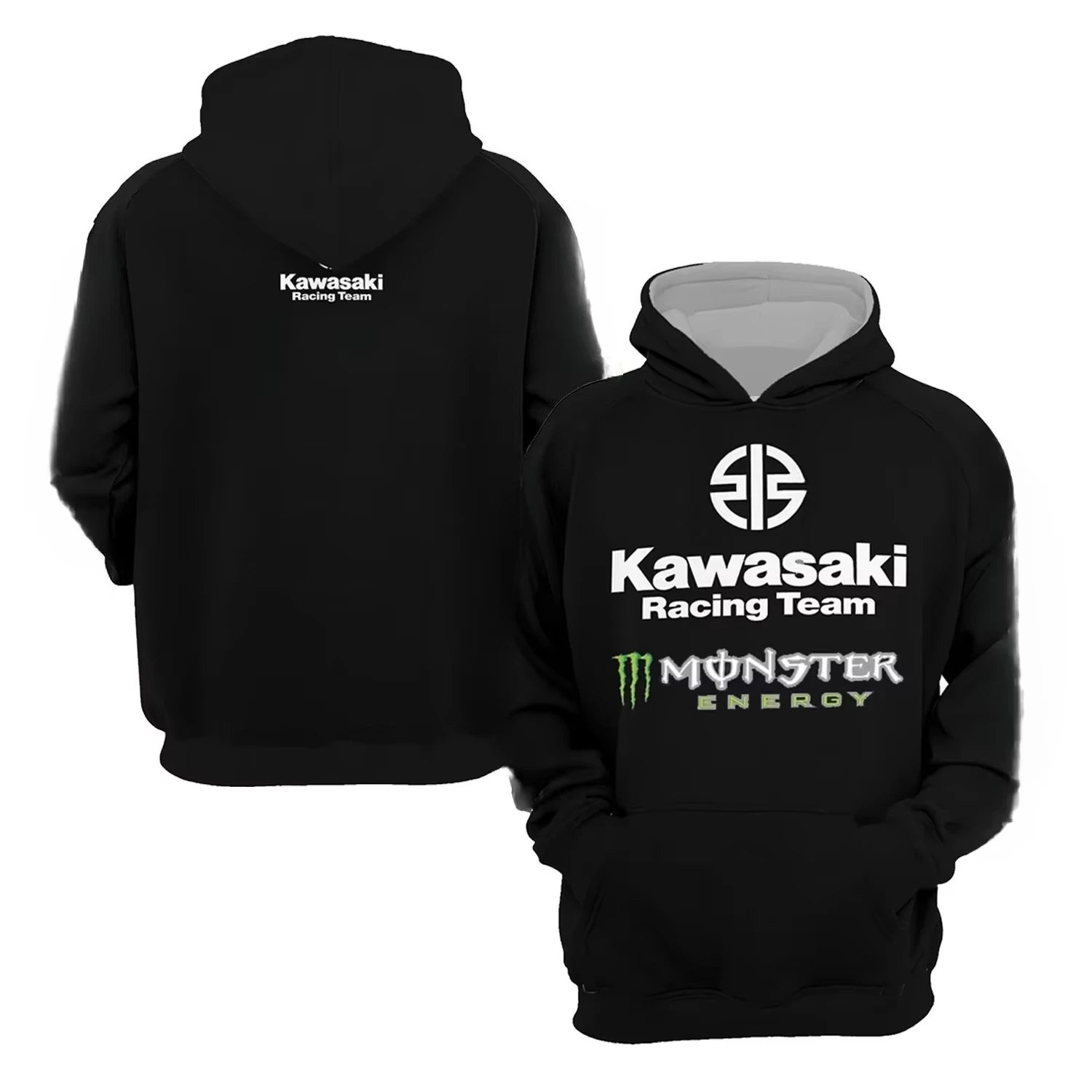 

Новая мужская черная толстовка с логотипом мотоциклетной компании Kawasaki 2026 года, осенняя новинка, модная мужская спортивная одежда, женская уличная толстовка