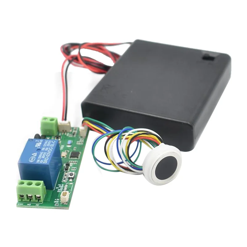 Eingebetteter Fingerleser und Zugangskarte + Batteriefach 50 Stück Finger 12 V oder 24 V Netzteil Fingersteuerplatine Fingerleserplatine