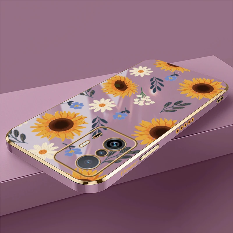 حافظة لهاتف شاومي Mi 11T 11 Lite 5G NE 11X Pro 9T 11i 10 Pro 10T غطاء مطبوع على شكل زهرة مقاوم للصدمات