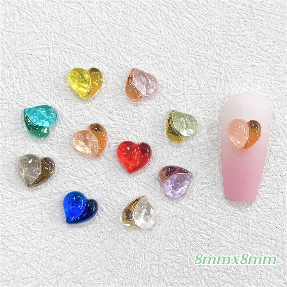 3d niedliche Maniküre dekorative Nägel Nagel aufkleber stark und robust einfach zu bedienen herzförmig nicht leicht zu fallen
