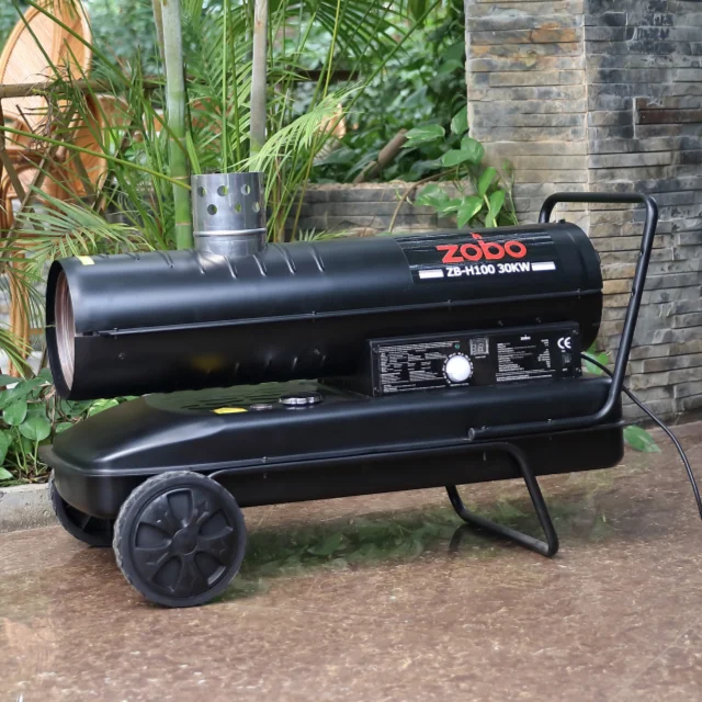 Poultry Heating Equipment Greenhouse Industrial Poultry Farm Heater Chicken Brooder 30kw Indirect Oil  diesel air Heater