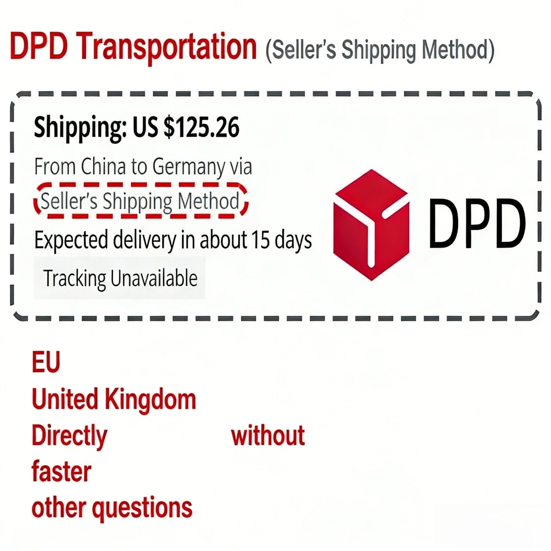 DPD additional shipping fee - Coating price difference - Custom logo fee