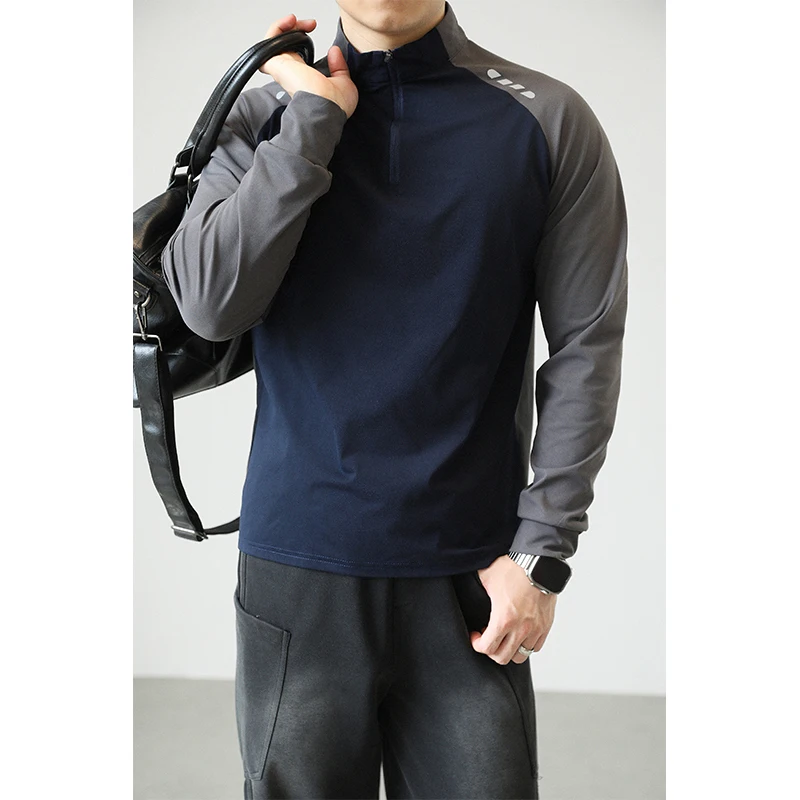 ملابس رياضية للياقة البدنية سريعة الجفاف للرجال - تي شيرت سريع الجفاف لركوب الدراجات في الهواء الطلق واللياقة البدنية بأكمام طويلة #5