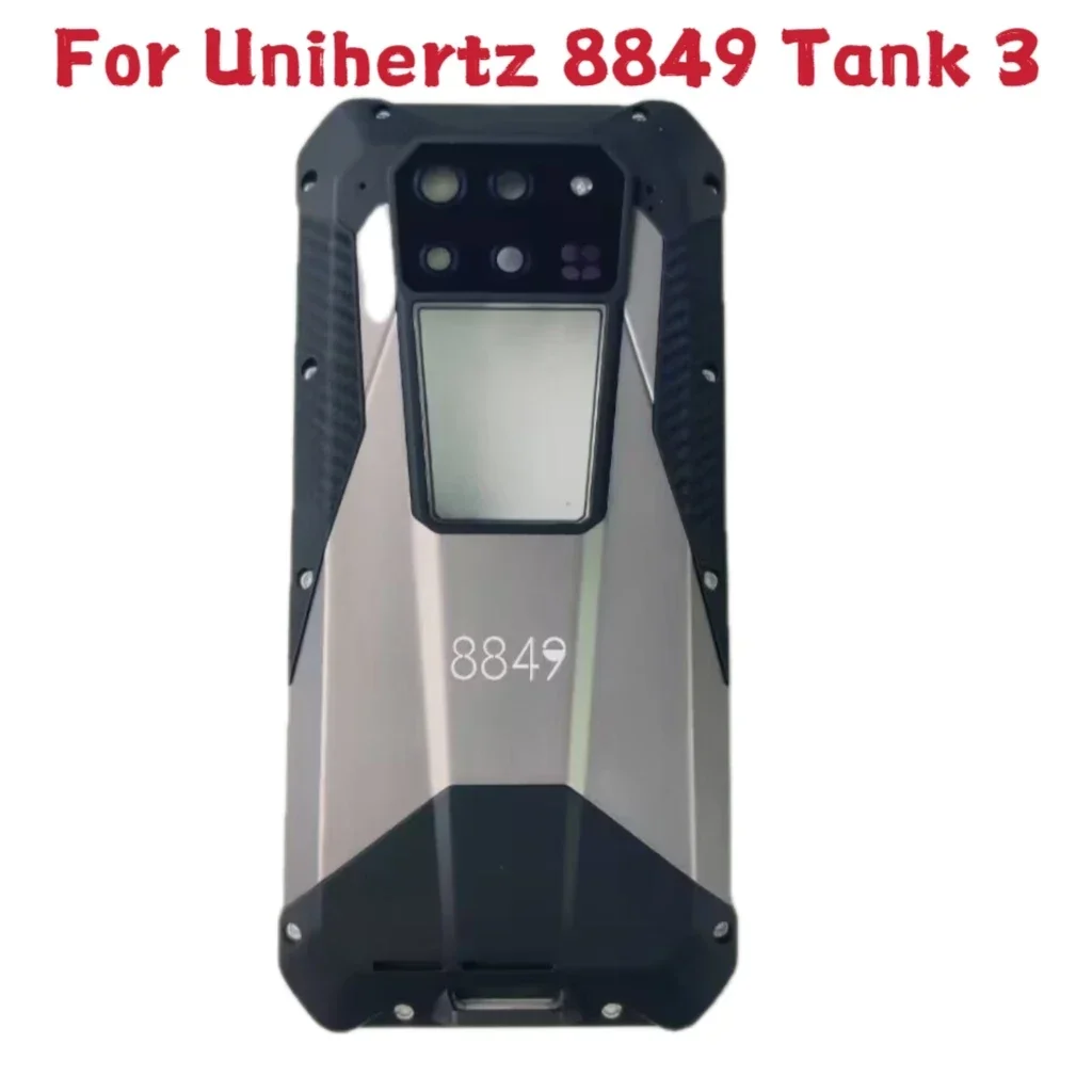 New For 8849 Unihertz Tank 3 Mobile Phone Back Battery Case With Rear Camera Lens Housings Cover Door Replacement