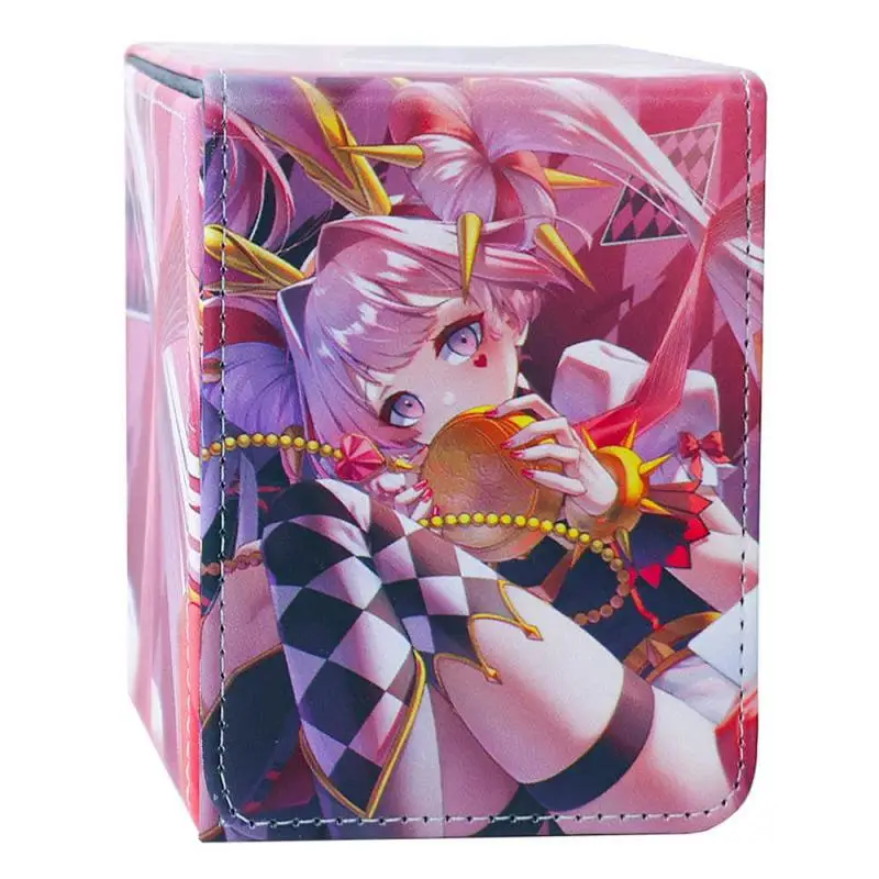 

Ю-Ги-ОГ! MALICE DIY кожаная коробка для карт большой емкости WS DTCG коробка для хранения карт аниме и игр 10,3*8,3*10,5 см