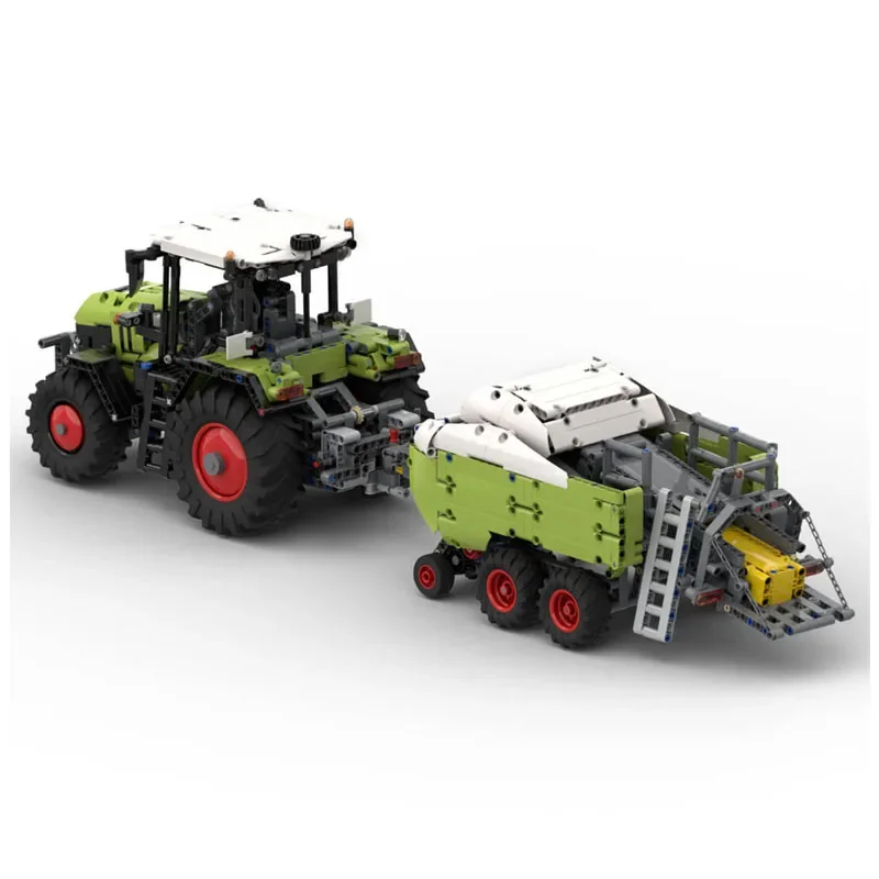 RC Extensible Farm Tractor com Square Ball Set, Building Blocks Brinquedos, MOC-94474, MOC-94468, MOC-38535, MOC-38329