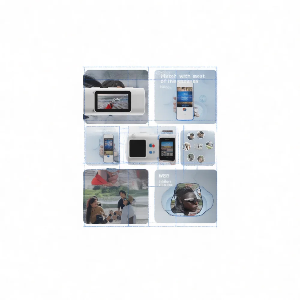 Smart Glasses Camera 1080P HD Action Video Recorder Wearable First Person View Camcorder Portable Vlog Headset With Wifi