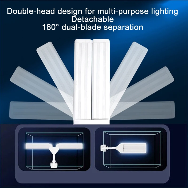 Super Bright Clip Lamp LED Aquarium Light for Aquatic Plant Grow Fish Tank Full Spectrum Timing Lamp 220-240V 30~70CM 4W 8W 13W