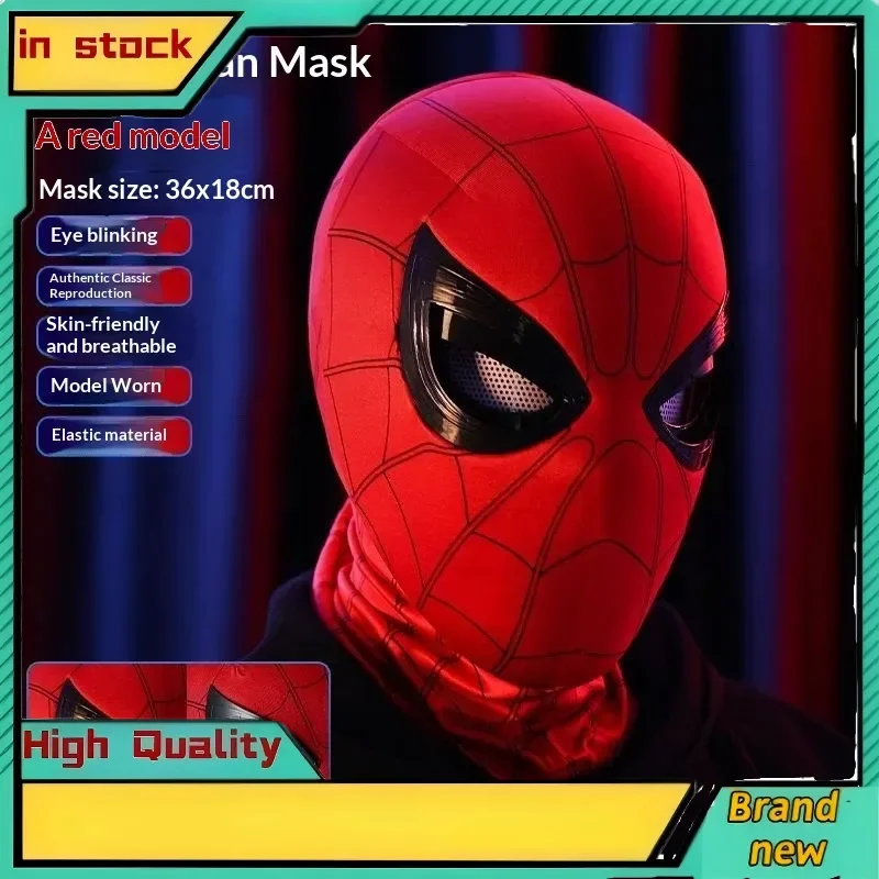 

Electric Movable Eyes Spider-Man Mask | Manual Control Cosplay Prop Helmet for Adult Men Boyfriend Halloween Party Gift