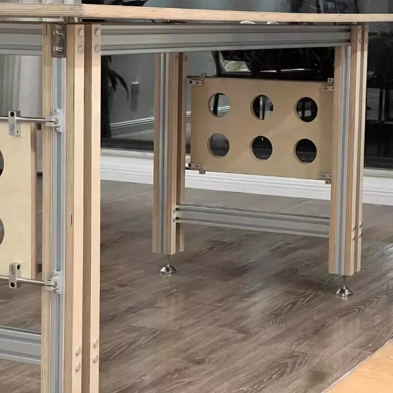 المحور البصري لمكتب الكمبيوتر المحيطي، طاولة البتولا، غرفة النوم الألومنيوم الشخصي، منضدة مكتب مستطيلة #3