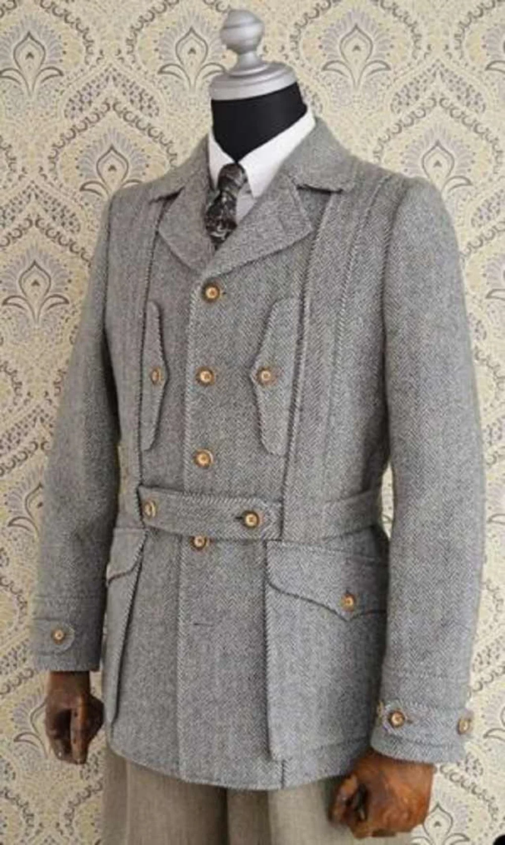 Winter Warm Men's Suit 1 Piece Jackets Regular Single Breasted Notched Lapel Blazer Custom Made Outdoors Occasion Last Design