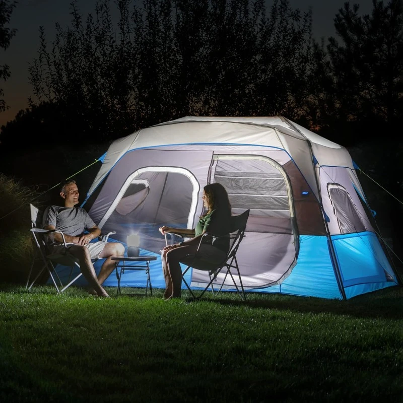 Hot-sale Quick-opening Tent with Light Portable Large Family Cabin Multi-room Camping Tent High Quality Fabric Easy To Clean