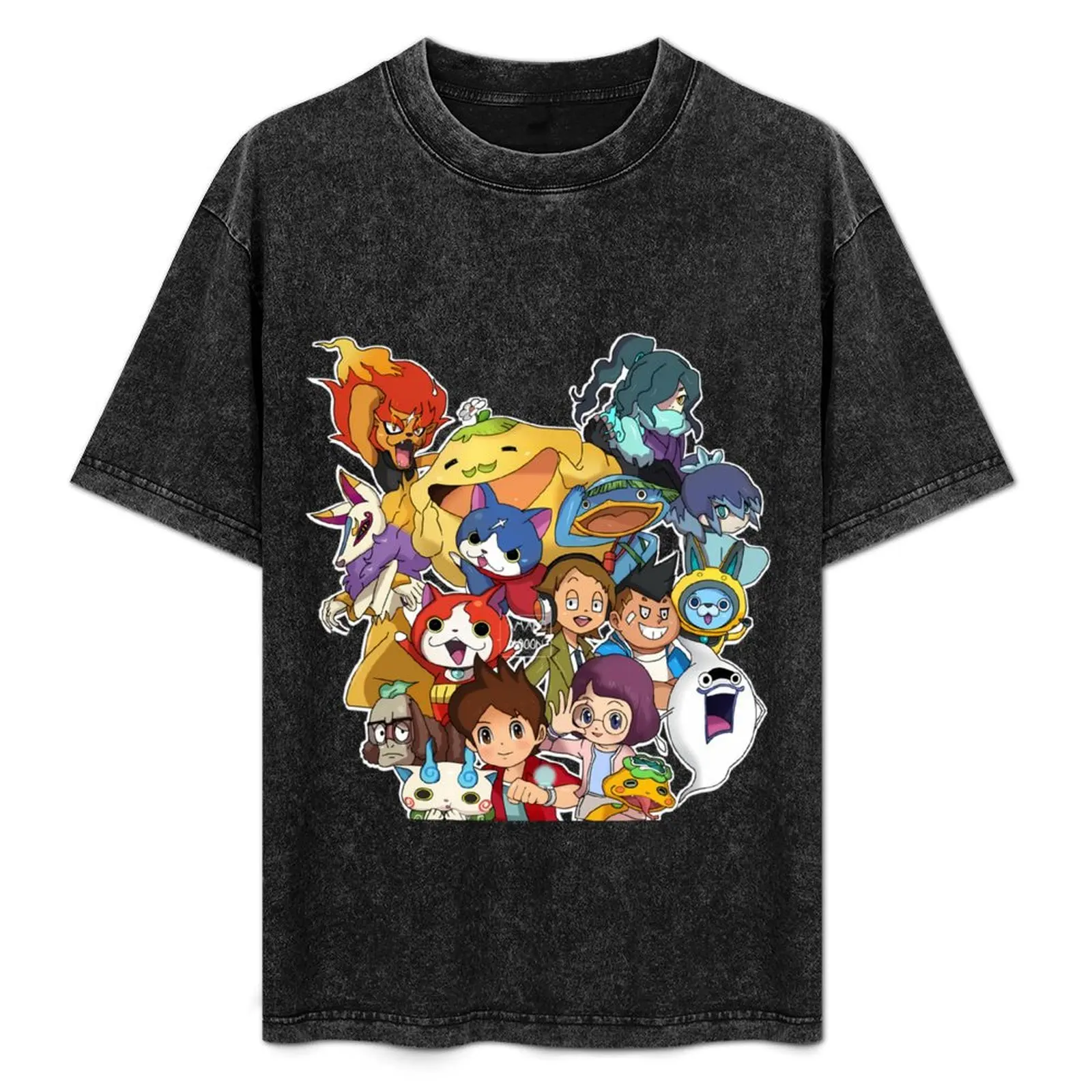 Yo-Kai Watch Yokai Watch T-Shirt man t shirt Blouse anime figures mens t shirts pack