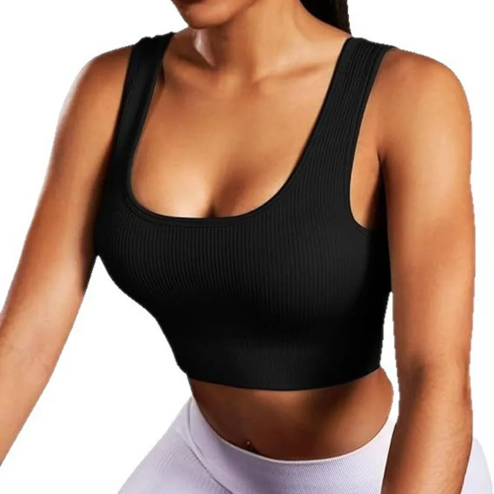 Wire-Free Running Underwear Seamless Sports Bra Shockproof Breathable Fitness Vest Moisture-Wicking Comfortable Yoga Underwear