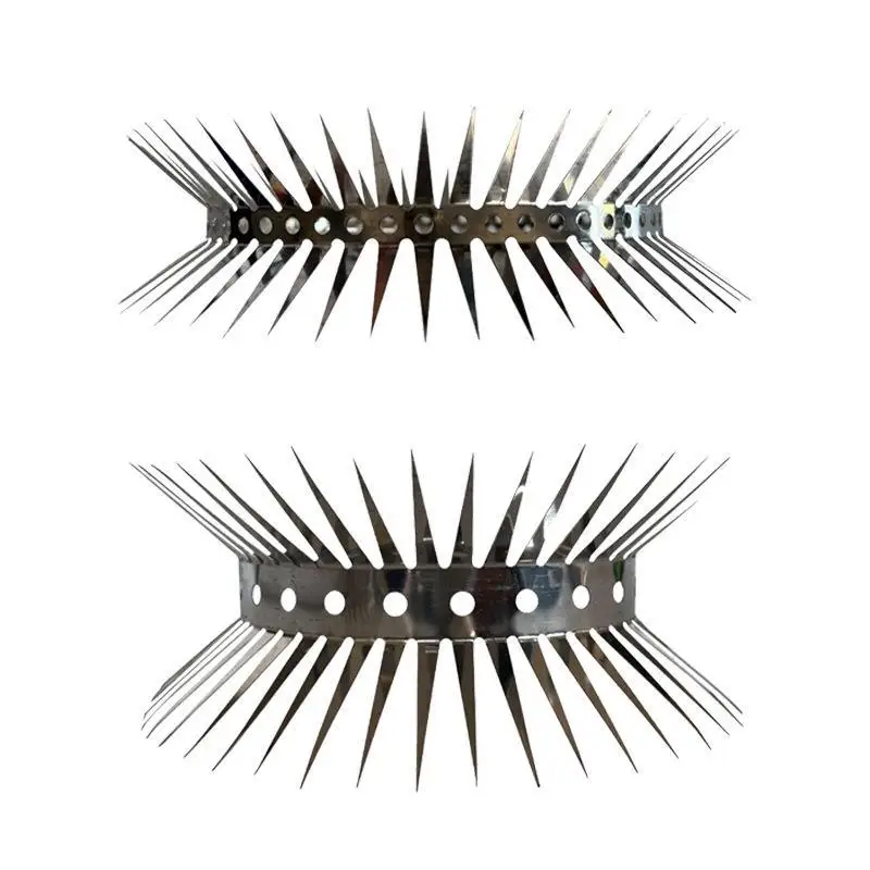Stainless Steel Anti-Theft Climb Spikes 1Pc Effective Bird Rodent Repellent for Garden Fence Wall Roof Home Guard