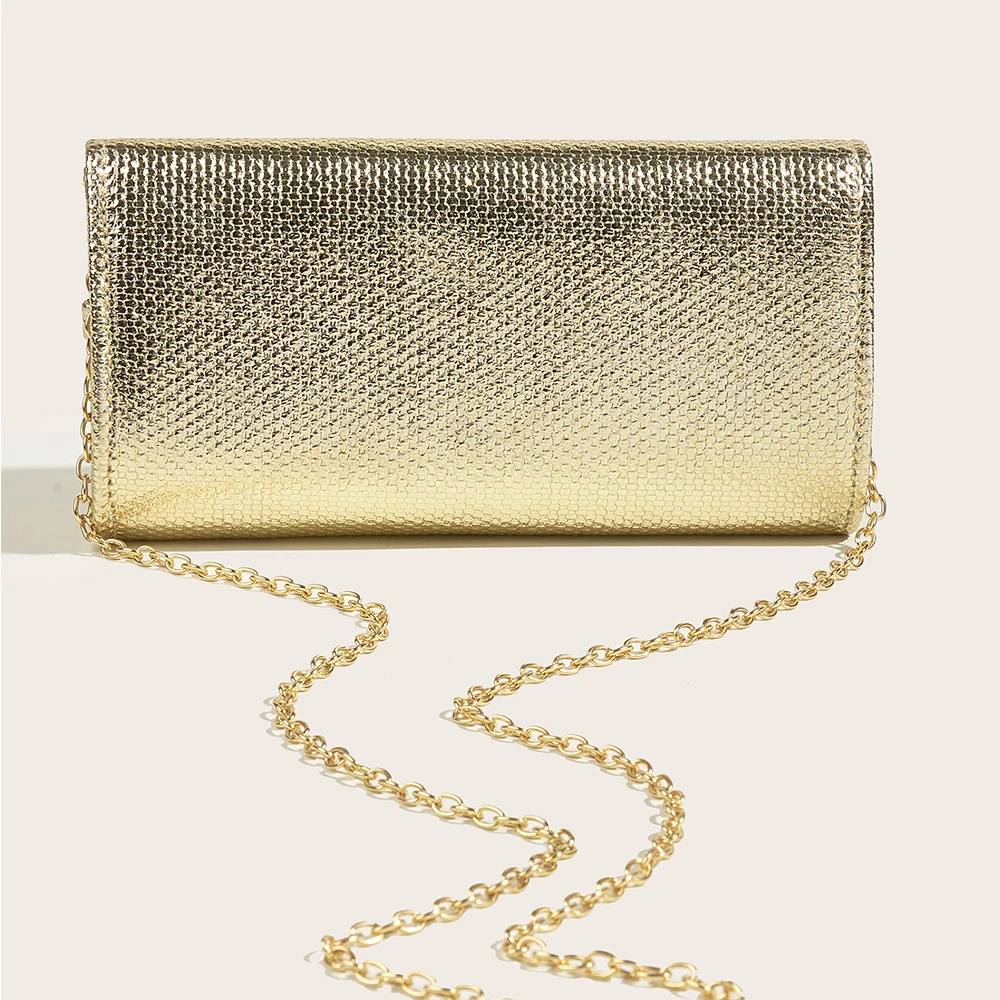 New Envelope Evening Clutch Bag for Women 2023 Fashion Luxury Party Purse Ladies Wedding Chain Shoulder Crossbody Bag Sac A Main