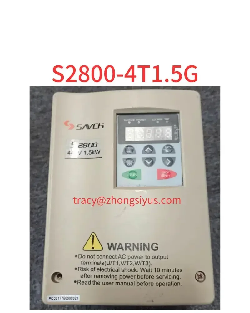 Second-hand inverter 1.5 kw, s2800-4t1.5 g, function package
