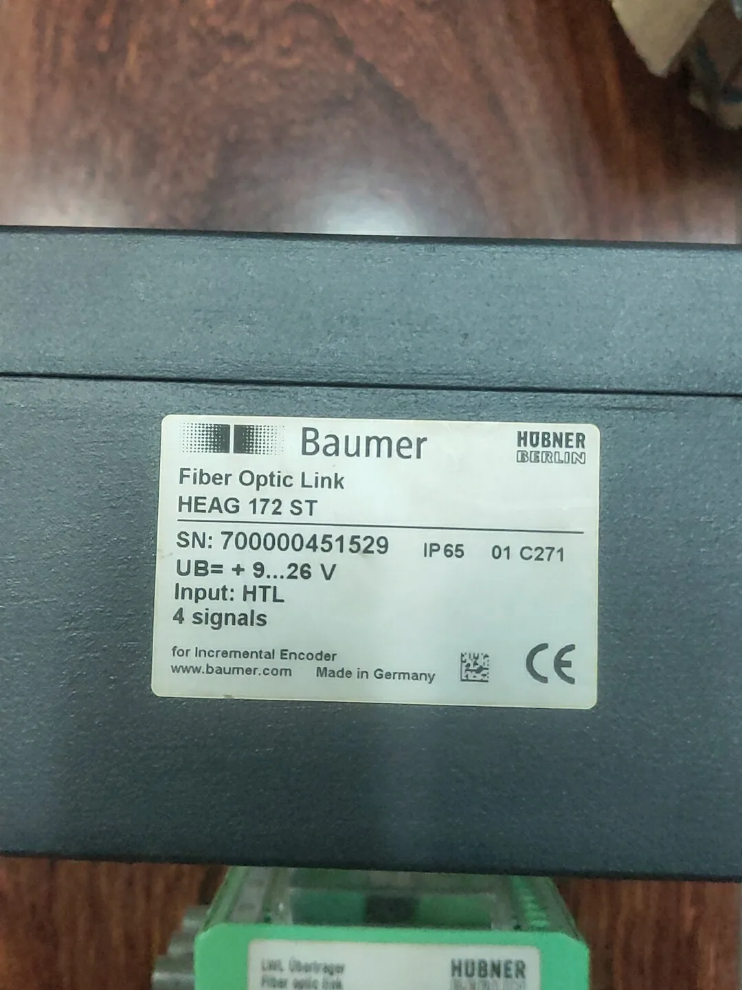 Baumer Fiber Optic Conversion Module HEAG172ST + HEAG17