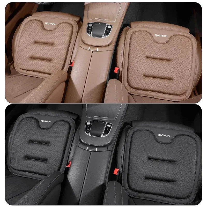 Leather Car Seat Cover For Nissan Qashqai J10 J11 J12 Emblem Anti Slip Car Seat Cushion High Rebound Sponge