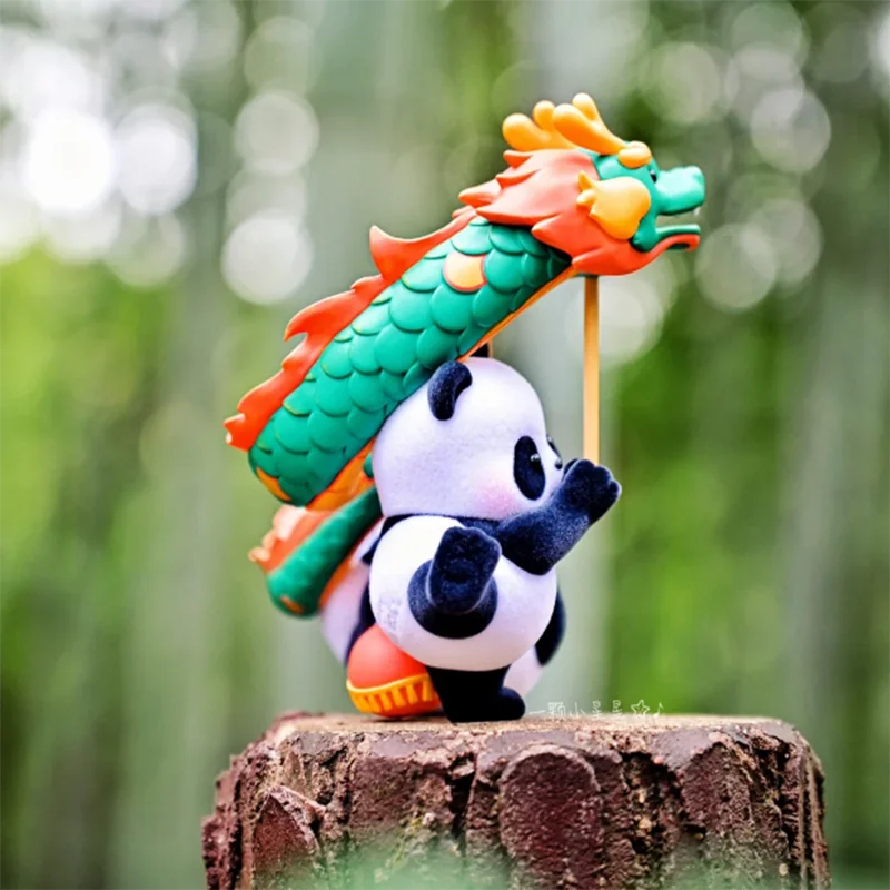 Super cute 52TOYS Panda Roll Dragon Dance Limited Figure Cute Figure Panda Gift for Adults&Teens  HuaHua YaYa LeLe FuBao