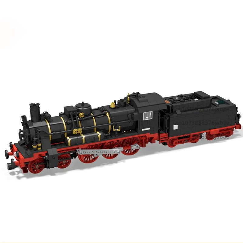 MOC Chinese Cities Steam Locomotive Train Advanced Building Blocks DIY Assembly Model Technology Bricks Kid Toys Christmas Gifts