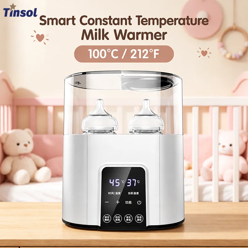 TINSOL Baby Bottle Heating and Sterilizing Warmer, Constant Temperature Milk Warmer, Fast Breast Milk Bottle Heater