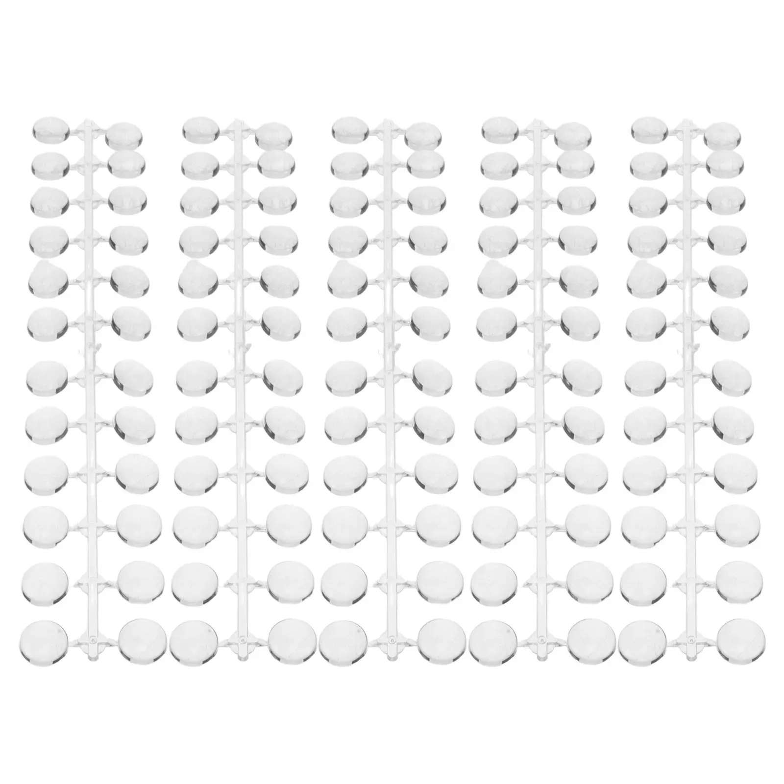 120pcs Nail Color Display Board – Clear Plastic Flat-Bottom Sample Palette for Salon & Nail Art