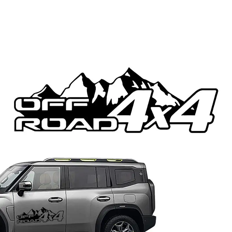 

Car Stickers 4X4 Mountain Off-road Personality Creative Stickers Off-road Vehicle Stickers Waterproof and Sunscreen PET 65*21cm