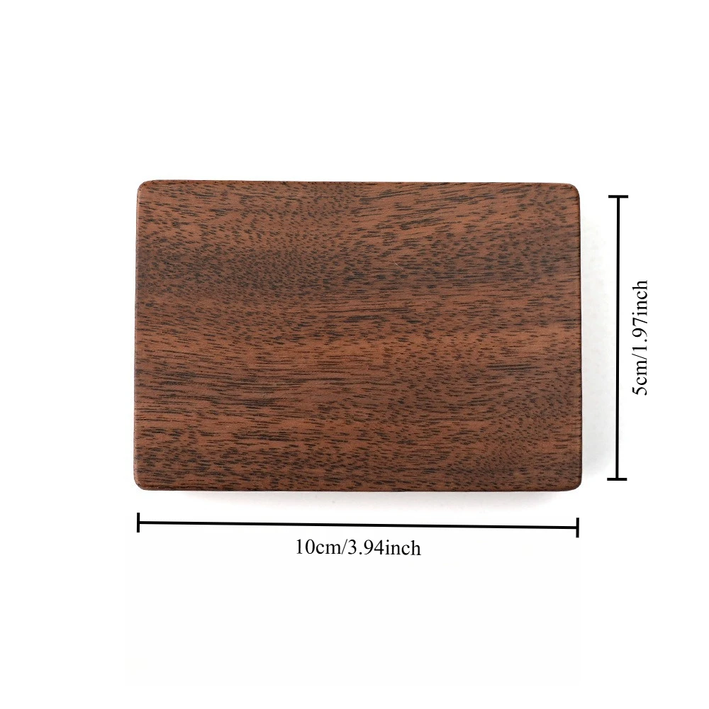 Walnut Solid Wood Cufflinks Tie Clip Box Exclusive Magnetic Absorption Case for Cufflinks Gift Personal Storage Box