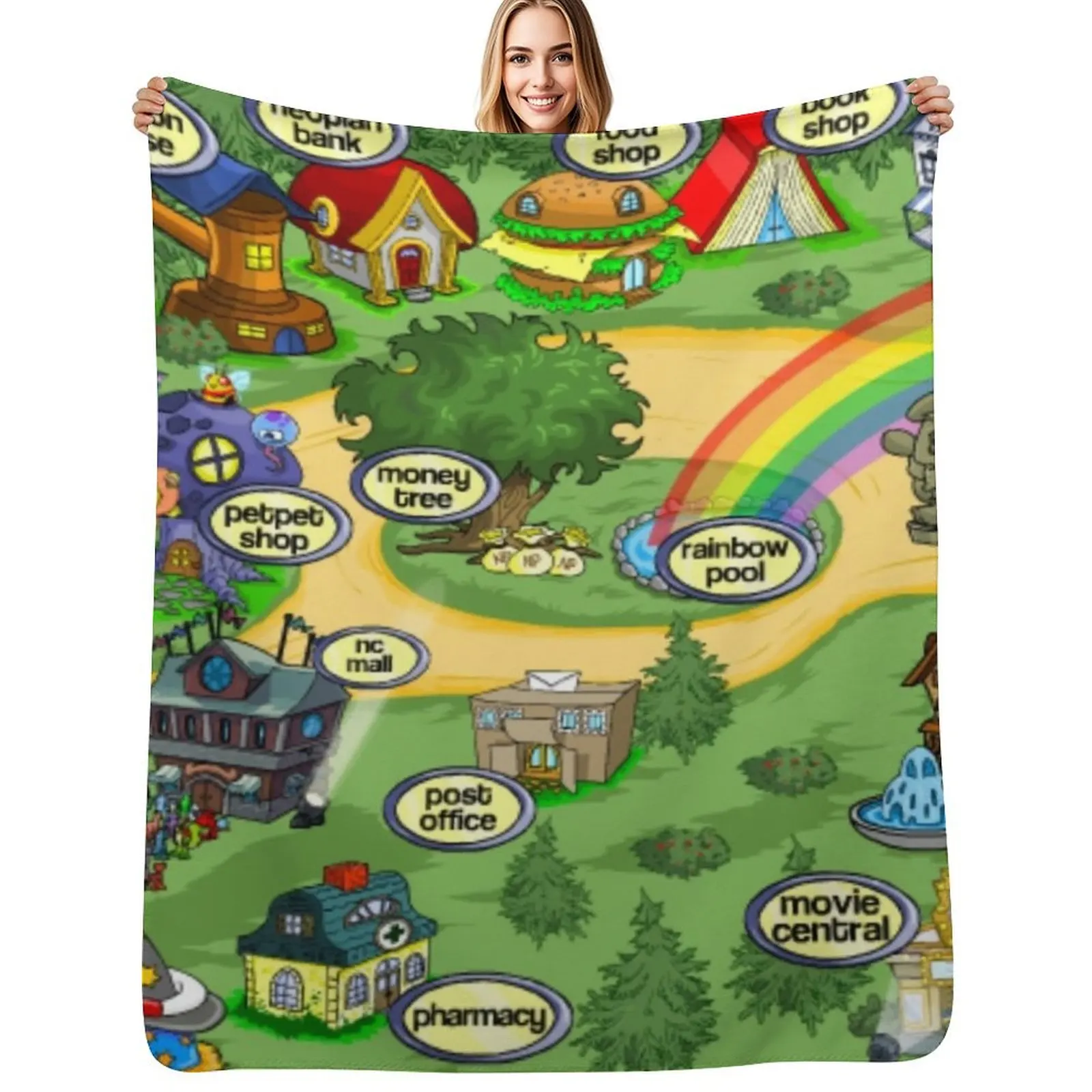 

Neopia Central Throw Blanket Picnic Blankets For Bed Blankets