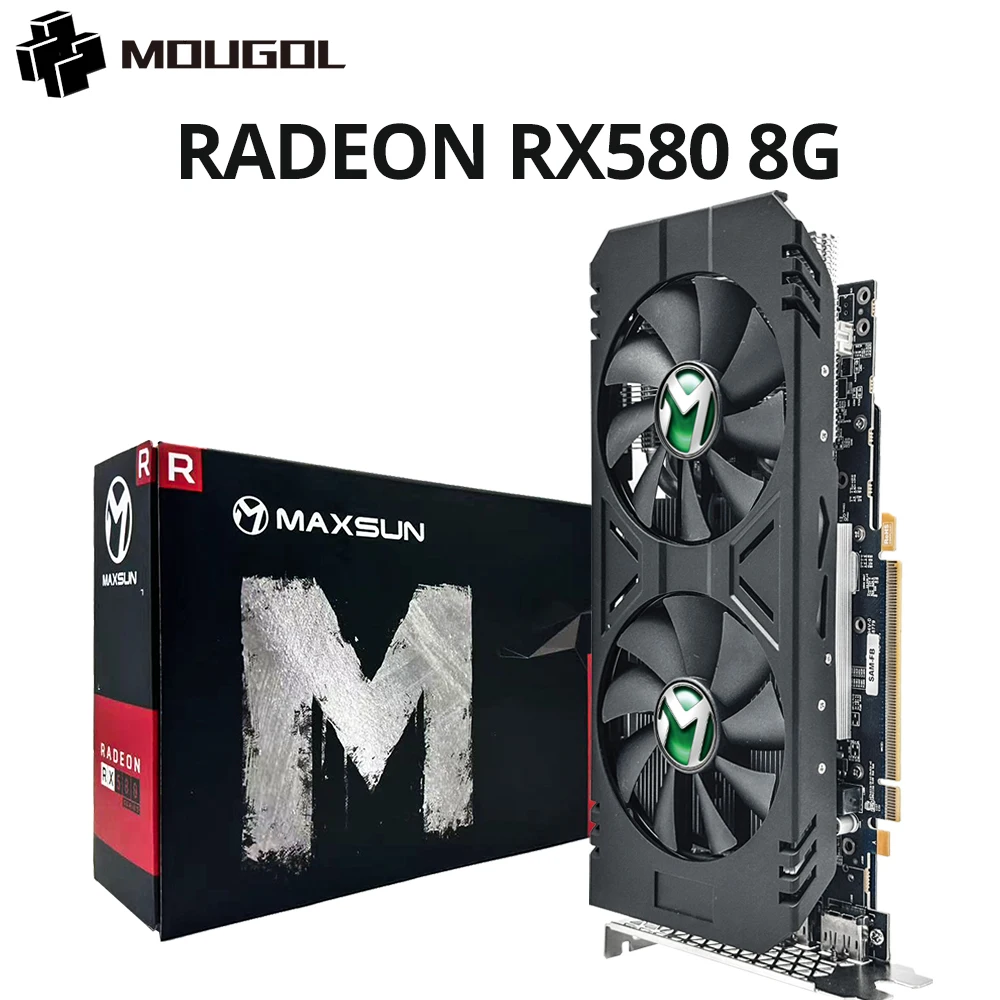 AMD Radeon RX580 8G MOUGOL ビデオカード Amazon.com: MOUGOL AMD Radeon RX 580 Gaming Graphics Card, 8GB