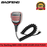 BAOFENG Microphone Walkie Talkie Tangent Mic Shoulder Speaker PTT Four Colours for Bf Ham Radio 888S UV82 UV5R UV10R UV16 P15UV