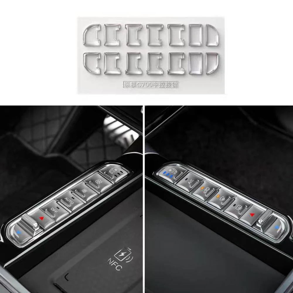 

Fit For Chery jetour G700 2025 2026 Central Control Button Patch Central Control Decorative Panel Dropping Protective Film