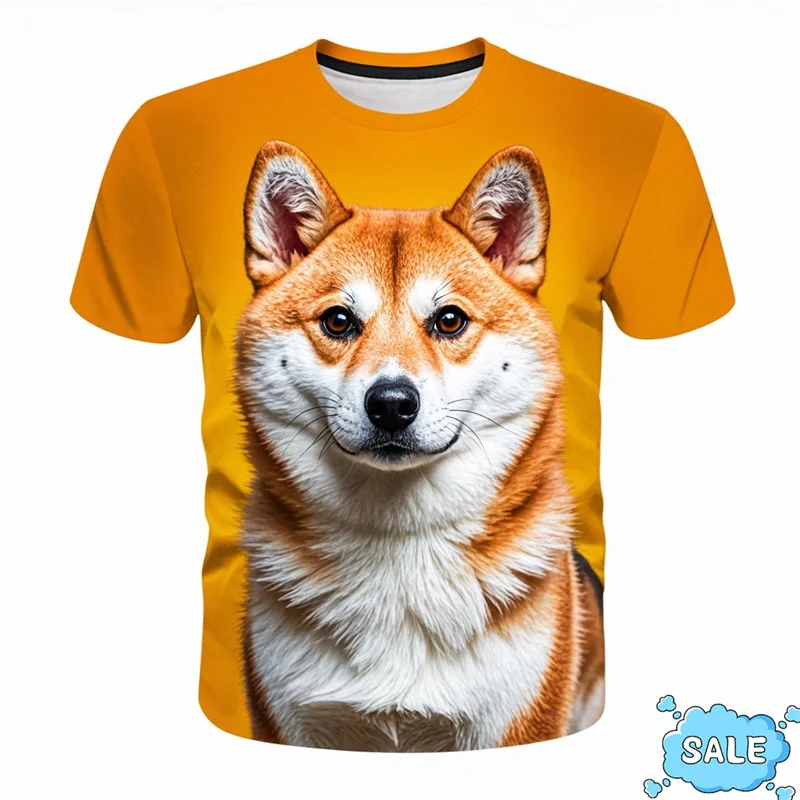 New Vintage 3D Printed Cute Doge Cheems T Shirt Shiba Inu Graphic Tee Shirts Unisex Funny Streetwear T-shirts Mens Clothing Tees