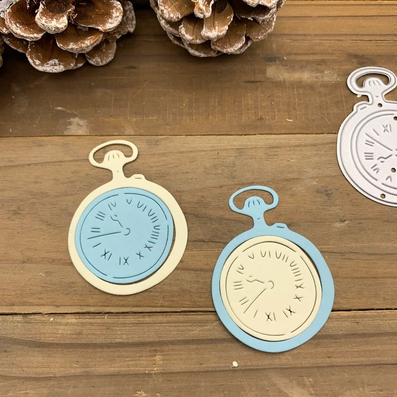 Pocket watch clock Metal Cutting Dies Stencils For DIY Scrapbooking Decorative Embossing Handcraft Die Cutting Template