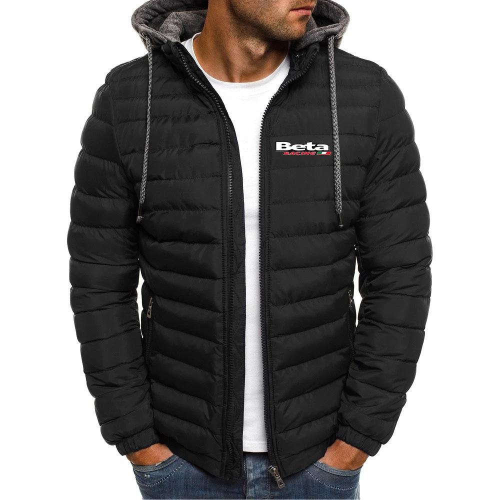 

2023 New Men's Printing Beta Racing Motocross Motorcycle Fashion Winter Thicken Warm Cotton Jackets Zipper Hoodies Casual Coat