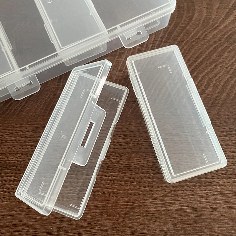 Plastic Box 4pcs Small Boxes Multi-compartment Transparent Case fit DIY Handmade Jewelry Making Finding Storage Organizer