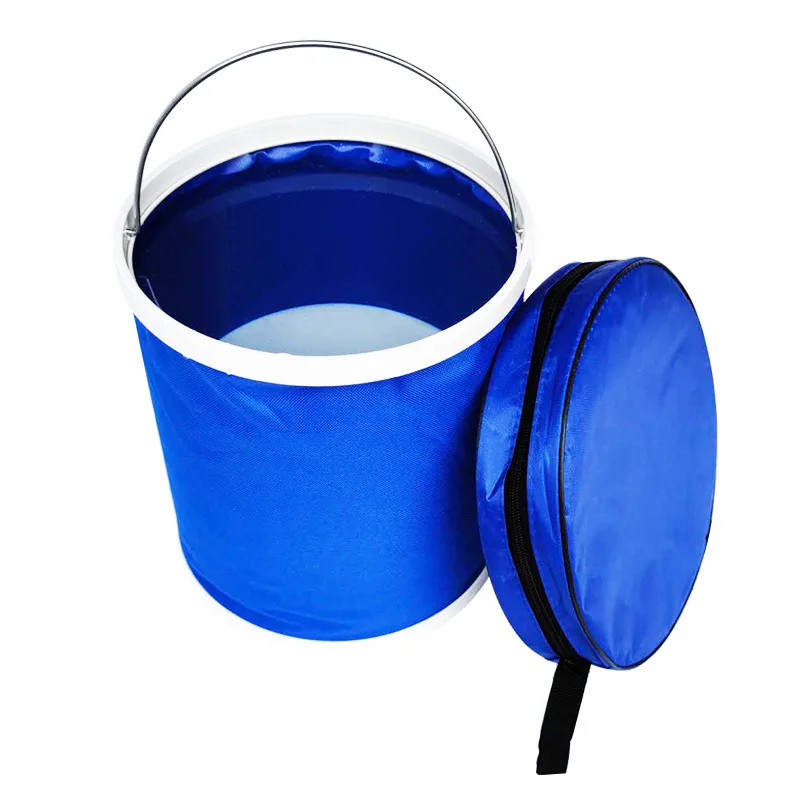 9/11/13L Bucket Portable Folding Bucket Outdoor Fishing Car Wash Cleaning Tool Bucket Camping Hiking Outdoor Supplies