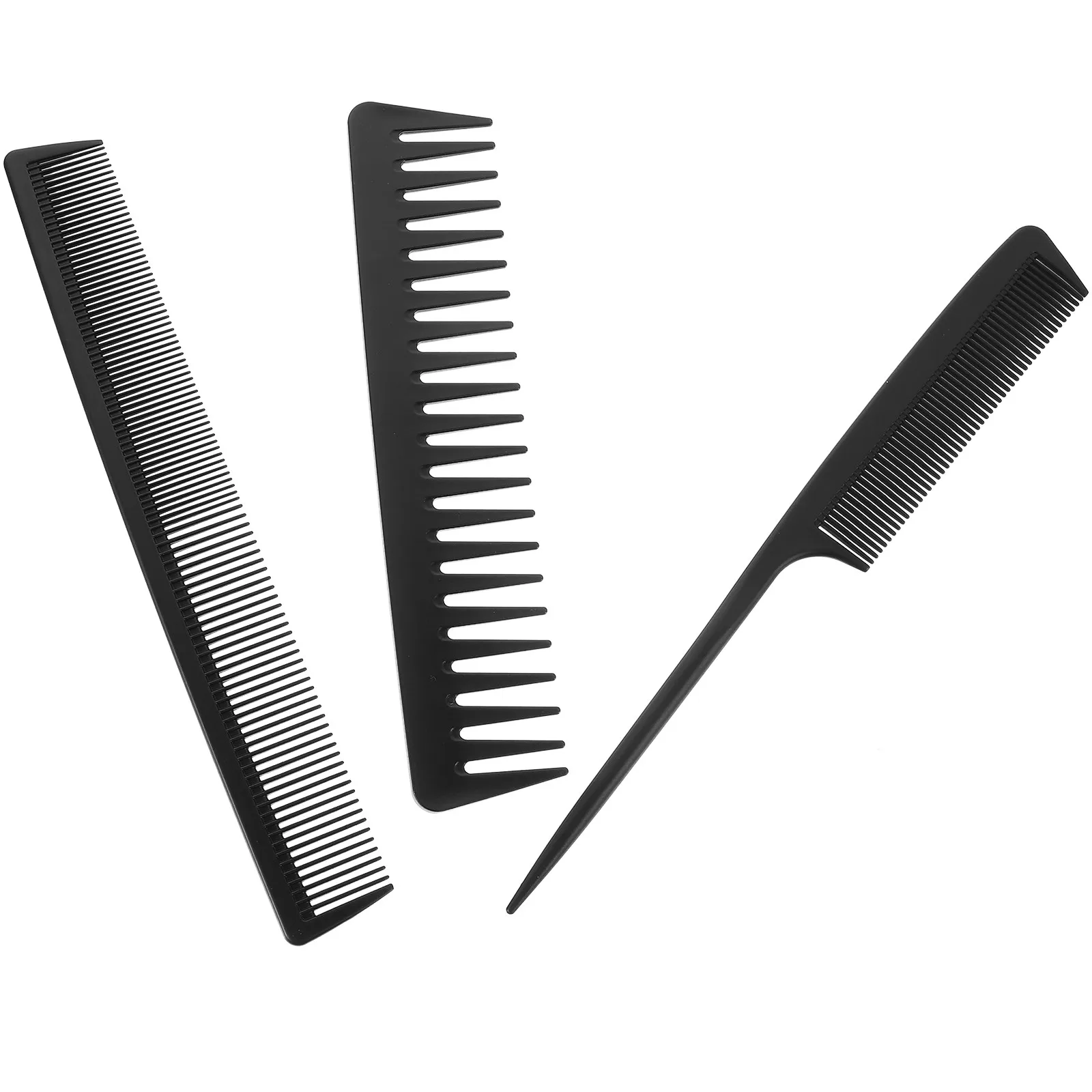 

Набор из 2 расчесок с широкими зубьями: Пластиковые расчески премиум-класса для распутывания влажных и сухих волос, для укладки, для салонов и домашнего использования, антистатические