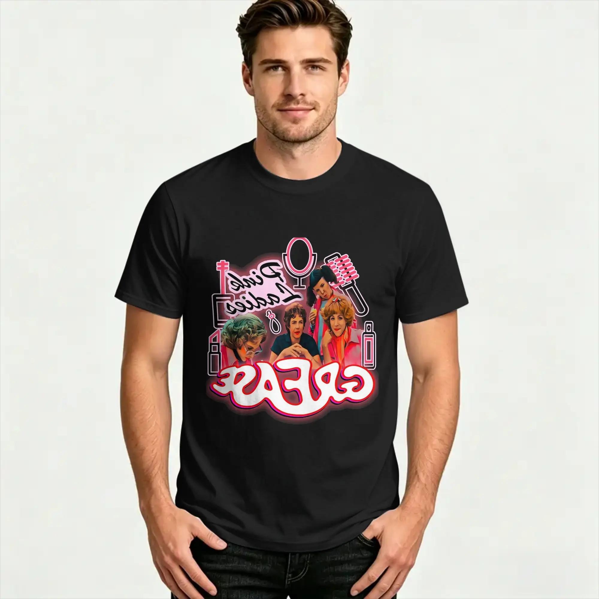 Pink Ladies Grease 100% Cotton T Shirt For Male Summer  Streetwear T Shirts O-Neck Harajuku Tee Shirt Oversized Casual Clothing