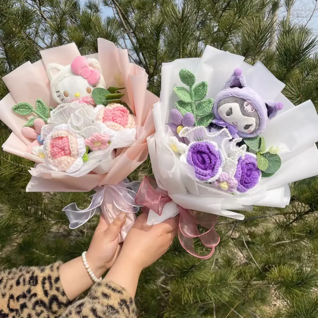 Sanrio Series Kitty Cat Mother's Day Graduation 520 Gift Valentine Day Birthday Gift Girlfriend Flower Bouquet