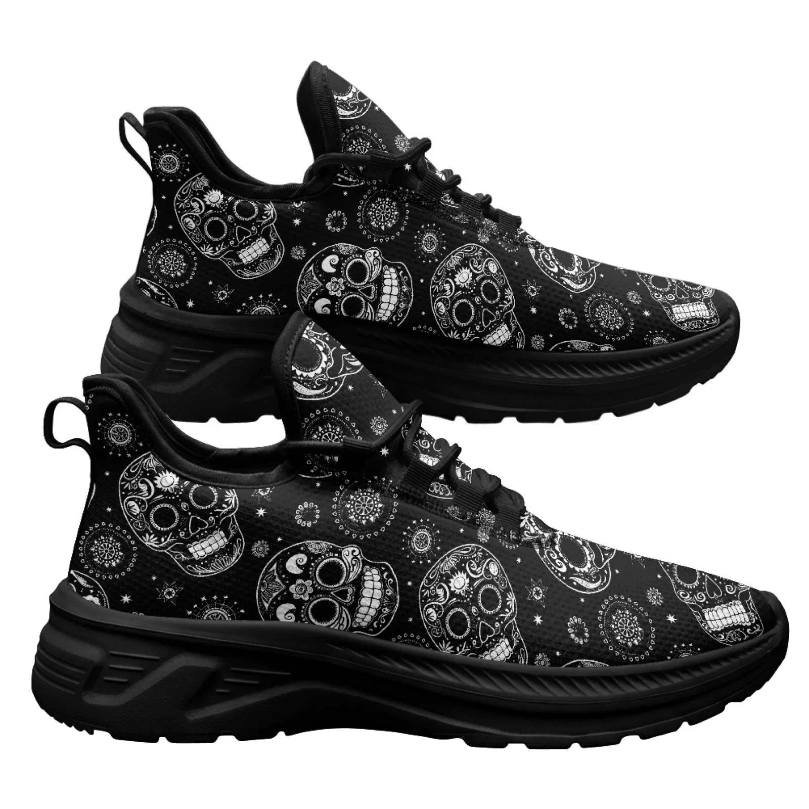 PENSTROLL Skulls Walking Shoes Casual Walking Shoes for Men, Non-Slip Grip Mens Walking Shoes