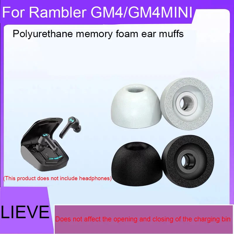 

Suitable For Rambler Gm4 Wireless Bluetooth Headset Earbud Cap Sponge Cover Rambler Gm4mini Soft Headphone Cover