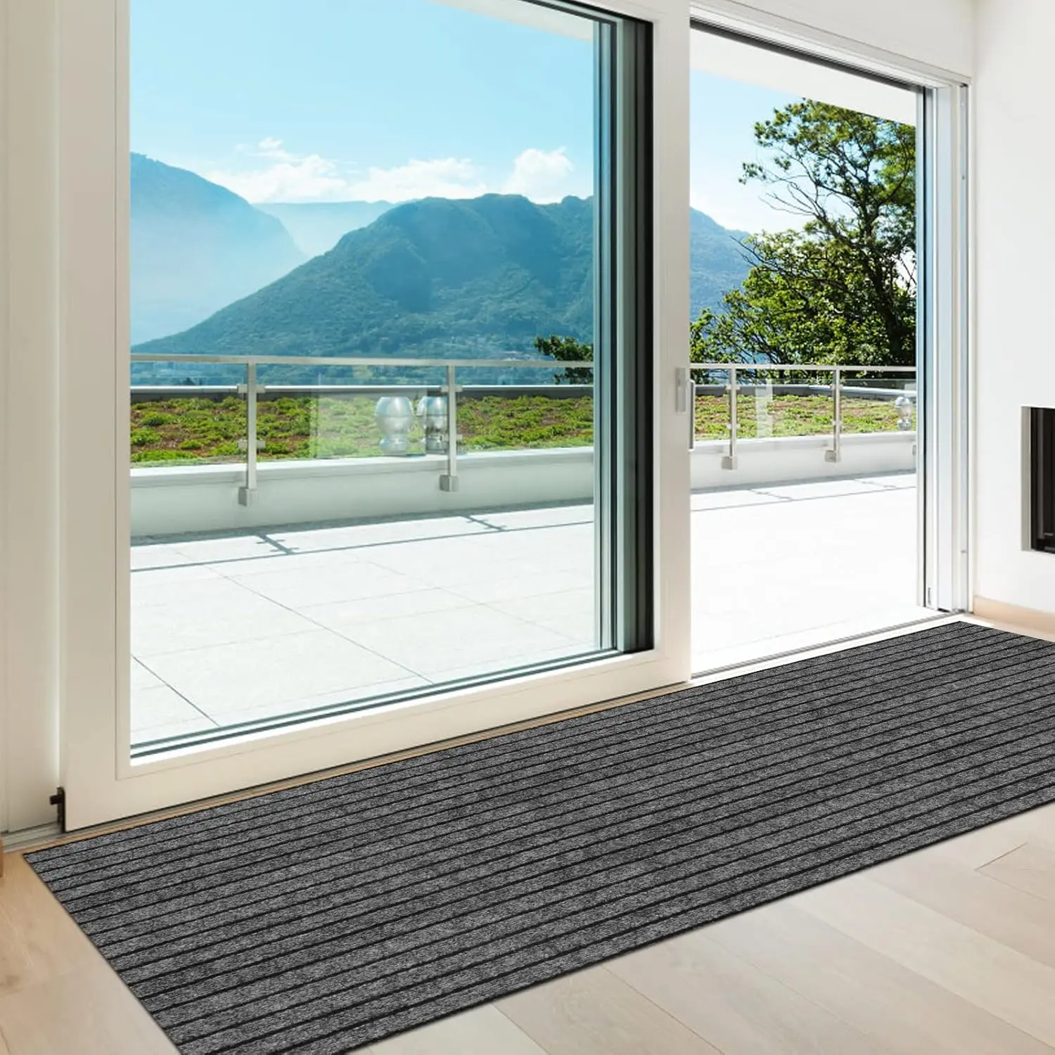 Non-slip and Easy to Clean Entrance Door Mat for Indoor and Outdoor Use, Perfect for Kitchen, Bathroom and More