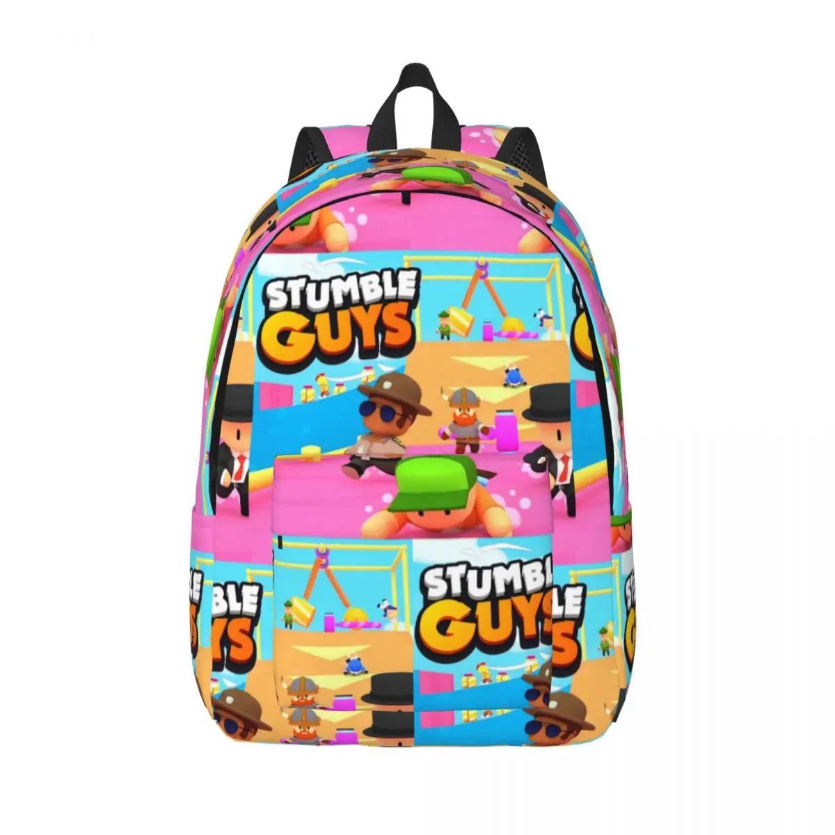 

Подростковый рюкзак Happy Stumble Guys, легкий школьный рюкзак для пешего туризма и путешествий для мужчин и женщин, холщовые сумки для колледжа