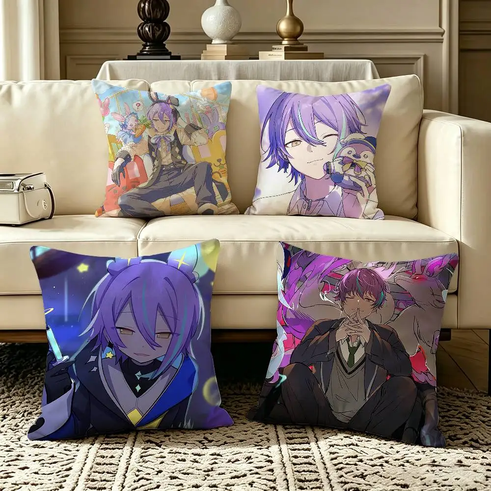 P-Project S-Sekai K-Kamishiro Rui  Pillow Case Square Double-Sided Sofa Cushion Cover Bedroom Bedside Pillow