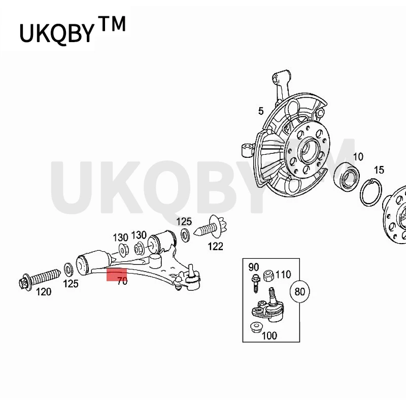 Car Lateral control arm 2009mer ced esb enzA160 A180 A200 A170 B200 B150 W169 W245 Lower swing arm L Traction control arm